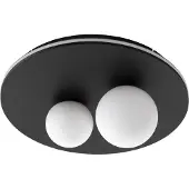 Lyora Plafonnier design Velna noir Ø 40cm