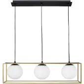 Nova Luce Juliet Lampe à suspendre Quader laiton