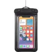 Wave -WATERP-PHONE mobile phone case (5.5") Pouch case Black, Transparent (Universel), Coque pour téléphone portable, Noir, Transparent