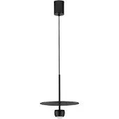 Nova Luce Edem - lampe suspendue - Ø 30 x 217 cm - 8W LED inclus - noir sablé