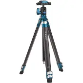 Benro TCB13N00P Cyanbird Mini Stativ Kit (Carbone, Métal), Trépied, Bleu, Noir