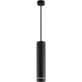 Lyora Esca avec anneau décoratif et lumière latérale, Variante : max. 10 W, GU10, noir