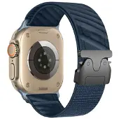 Beline pasek Apple Watch Oblique 38/40/41mm granatowy/navy (Nylon), Sangles de montre, Bleu