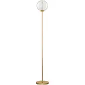 Nova Luce Galeo - lampadaire - Ø 22 x 162 cm - 7W dimmable LED inclus - or sablé