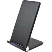 Wave Qi-pöytäteline langattomalla latauksella, musta (15 W), Chargeur sans fil, Noir