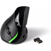 Lyreco Joy 2 Wireless Vertical Mouse (Sans fil), Souris, Noir