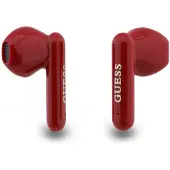 GUESS Écouteurs sans fil en forme de rouge à lèvres avec étui de chargement, blancs - GUTWST1LPSREG