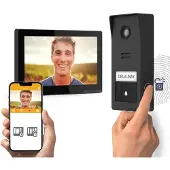 Avidsen Interphone vidéo sans fil avec accès par empreinte digitale – Wave 3 – Extel – 720337