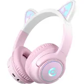 ProCaster Meow 2.0 Headphones with Microphone, Pink (Sans fil), Casque gaming, Pink