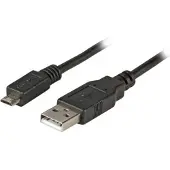 EFB Elektronik K5232SW.1,8 USB2.0 Kabel A-Micro-B 5pol.,St-St,1,8m,schwarz,Premium