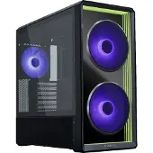 Lian Li Lancool 217 INF, tour de milieu, PC, noir, ATX, E-ATX, Micro ATX, Mini-ITX, SSI EEB, motif léopard, verre trempé, bois, pour la maison/le bureau