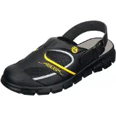 ABEBA Chaussures de travail Dynamic ESD Clog noir/jaune, taille 38 (38)