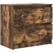 vidaXL Armoire TV chêne fumé 60x35x54 cm Bois composite