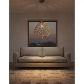 Nova Luce Suspension en bois Adana Ø 35cm