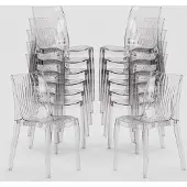 GRAND SOLEIL Offre 18 chaises transparentes Dune Bar - Transparent