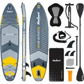 Rebel Planche de stand-up paddle gonflable avec siège flottant, 335 cm, ensemble de pagaie