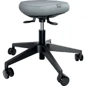 Leitz Active Wheel Adjustable Stool Argenté