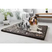 Welsti Lit pour chien, matelas pour chien, brun XL 130x90