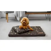 Welsti Lit pour chien, matelas pour chien, brun M 70x50