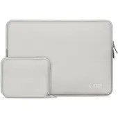 TechProtection Neoslim Laptop Sleeve 15-16" with accessory pouch - Gray (16"), Sac pour notebook, Argent, Gris