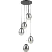 ITALUX MEOLO PND-40825-5-BK Lampe suspendue