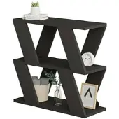 Dmora Beniamina - Table basse, 60x22x57h cm Noir Anthracite, Multi-usage