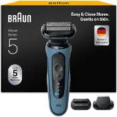 Braun Series 5, rasoir électrique pour hommes, modèle 52-A1820si, couleur bleu azur