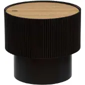 Atmosphera Table basse avec espace de rangement ENOLA, ronde, Ø 38,5 cm