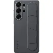 Samsung S25 Ultra Standing Grip Back Cover Noir