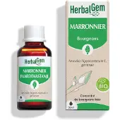 Herbalgem - Marronnier Bio - Complément Alimentaire - Extrait De Bourgeon Frais - Pour Circulation Sanguine - - 30 ml 30 ml Goutte(S)