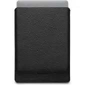 WOOLNUT Leather Sleeve -suojatasku 14" MacBook Pro, musta (14", Apple), Sac pour notebook, Noir