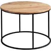 Wohnling Table basse 60x43x60 cm Table basse en bois massif d'acacia / métal |