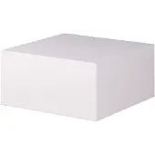 Wohnling Table basse MONOBLOC 60 x 60 x 30 cm MDF brillant blanc