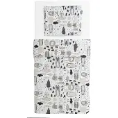 Familon Kaverit Organic Baby Duvet Cover Set, Cocoa (125 x 85 cm, 45 x 35 cm)