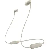 Sony WI-C100 Casque Sans fil Ecouteurs Appels/Musique Bluetooth Beige