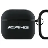Mercedes Amg Ama4Slwk Housse Airpods 4 Cuir noir/noir Logo blanc