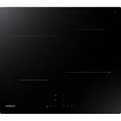 Samsung NZ64T3706A1, Noir, Encastrable, 60 cm, Plaque de cuisson à induction avec zones, Verre, 4 zones/zones