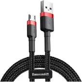 Baseus Cafule 2.4A 1M Usb to Micro Usb Cable (Rouge/Noir)