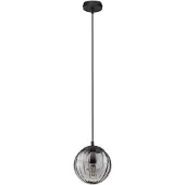 Nova Luce Suspension Abbacus Verre fumé à 1 lumière