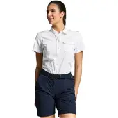 Slam Deck Yacht Short Sleeve Shirt Blanc L Femme