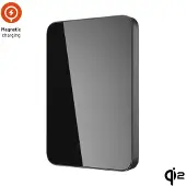 FIXED Batterie externe sans fil pour MagSafe, MagZen 5 Crystal, Qi2, USB-C 20 W avec câble, rose