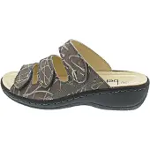 Belvida : Chaussures pour femmes, sandales, confortables, pantoufles, couleur grise, pour la maison et les loisirs
