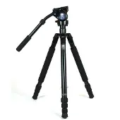 Sirui R-2004 avec trépied de studio VH-10 en aluminium avec tête (Métal), Trépied, Noir