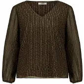 Deeluxe Ellina Long Sleeve Blouse Marron XL Femme