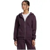 Build Your Brand Fluffy Full Zip Sweatshirt Violet L Femme