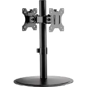 Speaka Professional Support double écran avec pied (Tables, 32", 16 kg), Support de moniteur, Noir