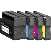 Basetech Cartouche Remplace HP 932XL, 933XL, CN053AE, CN054AE, CN055AE, CN056AE Compatible Pack Combi Noir, Cyan