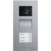 Busch-Jaeger Station extérieure vidéo triple inox Welcome