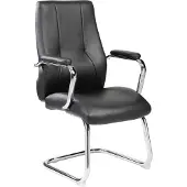 Rocada Chaise visiteur 985V22 noir similicuir