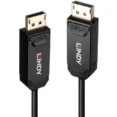 Lindy Displayport 20 M Fiber Optic Cable Argenté